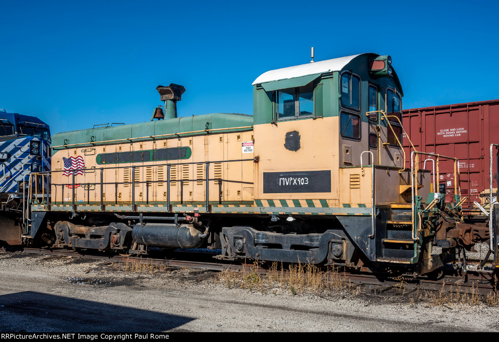 MVPX 903, EMD SW900, ex Sand Springs Railway Company 100 at BRC Clearing Yard